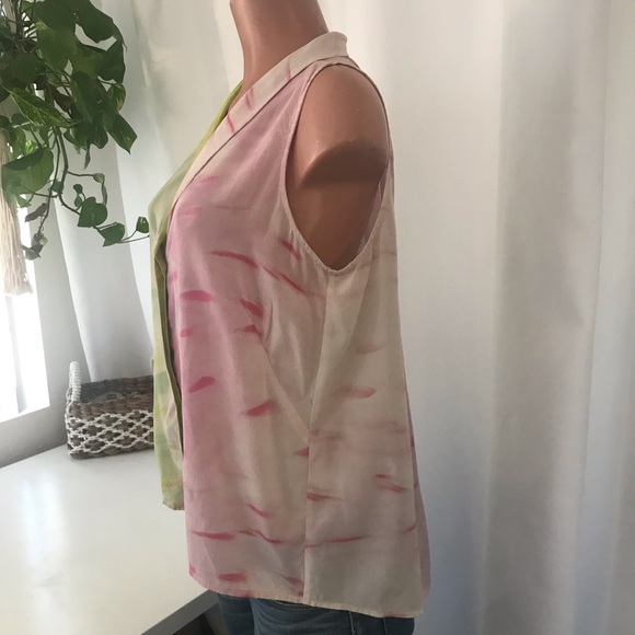 Jeunesse Silk tie dye sleeve less blouse - Picture 4 of 7